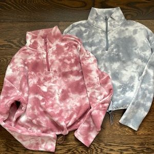 Hippie Rose cropped fleece tops size xs